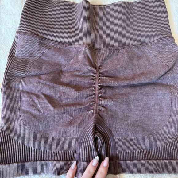 Purple Workout Short & Sports Bra Set - sz M - Picture 3 of 6